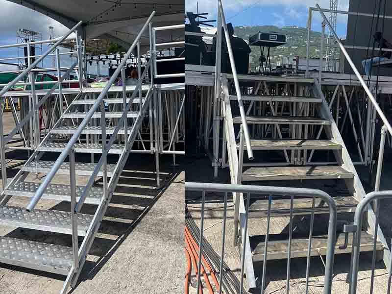 tangga panggung aluminium