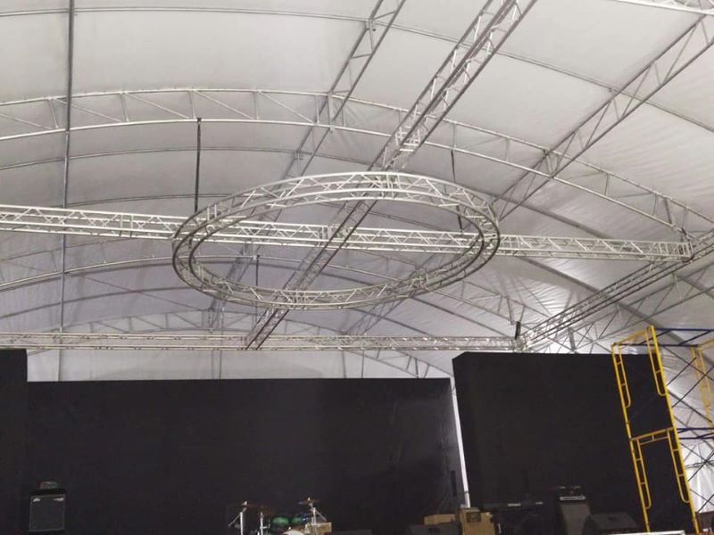 circle stage light truss