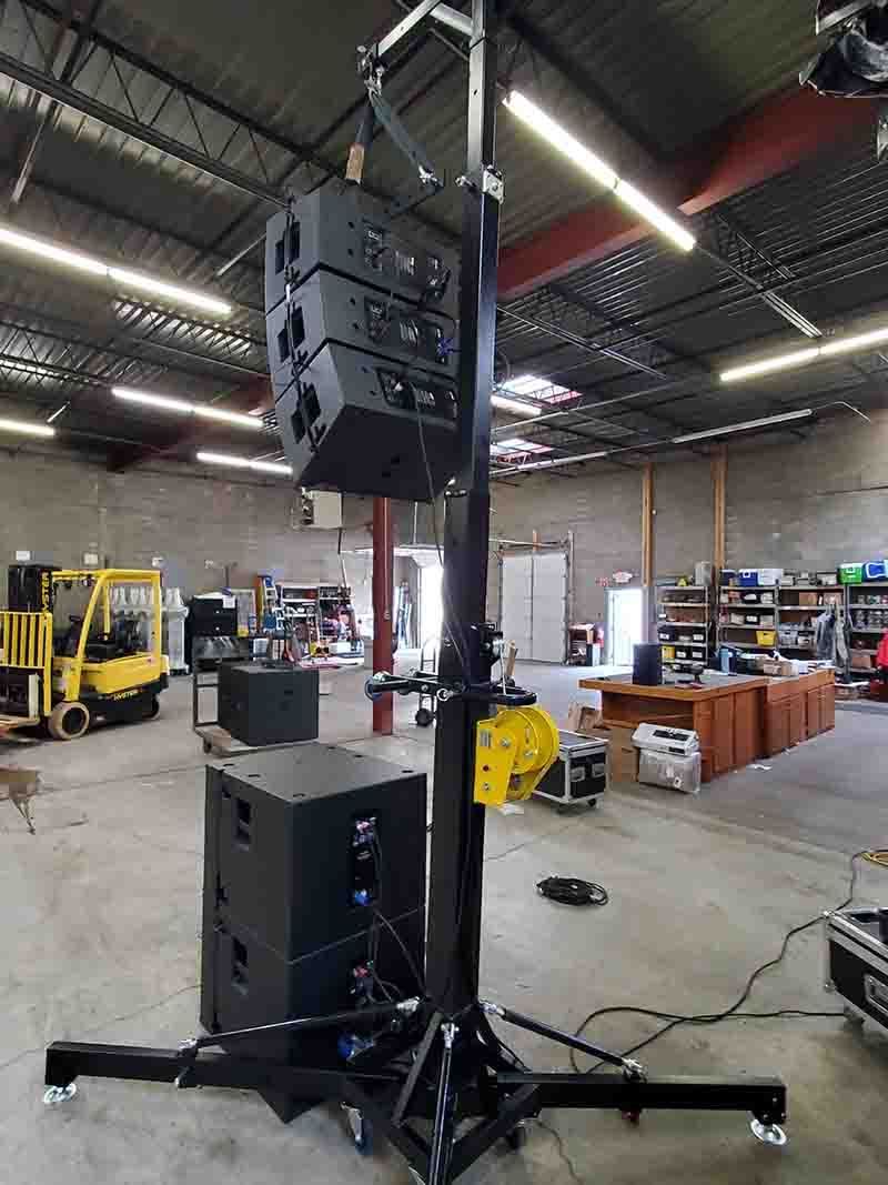 roda gigi pengangkat line array