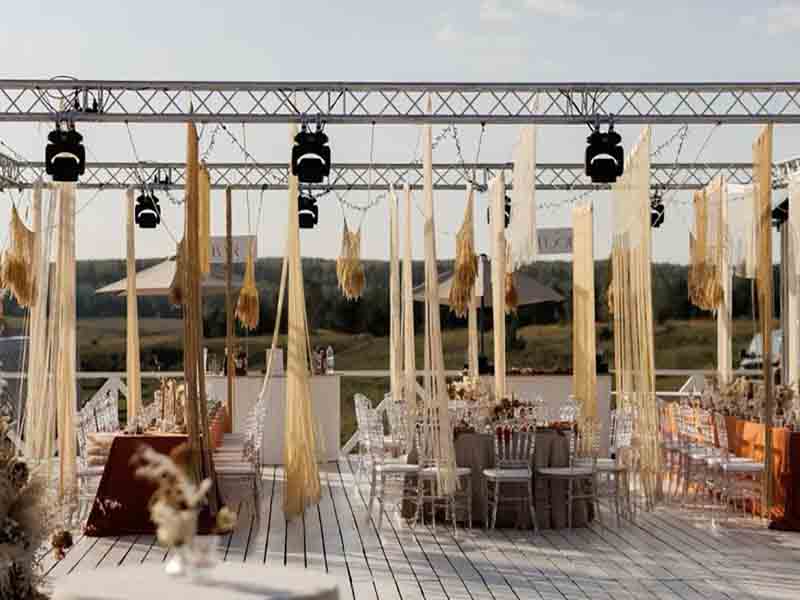 Custom Aluminum Trusses for Weddings