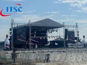 Rangka atap aluminium berukuran 12x10m untuk konser