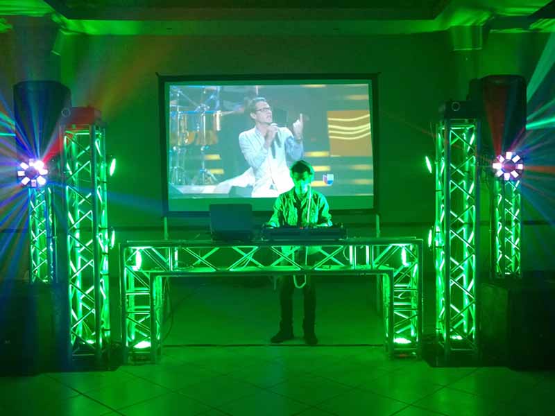 Latar belakang Panggung Panggung Platform Portabel DJ Aluinium