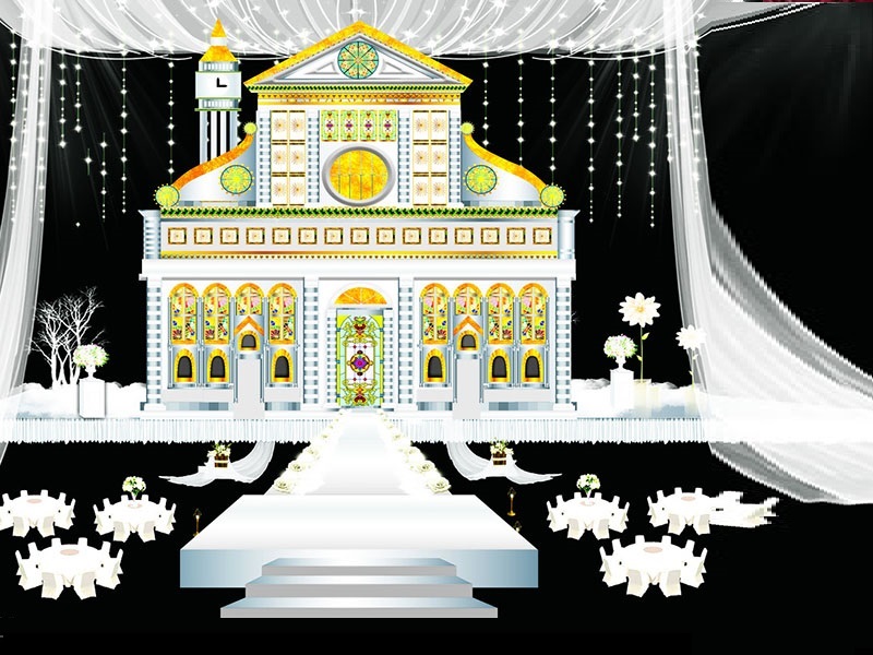 bagaimana melakukan dekorasi panggung pernikahan?