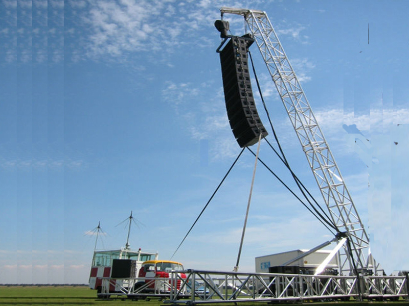 Menara Truss Speaker 9 M Mendukung Spigot Kapasitas 1000 kg