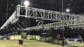 Bagaimana cara memasang rigging truss diterbangkan lampu panggung?