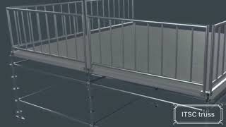 Bagaimana cara membangun sistem modular platform panggung portabel?