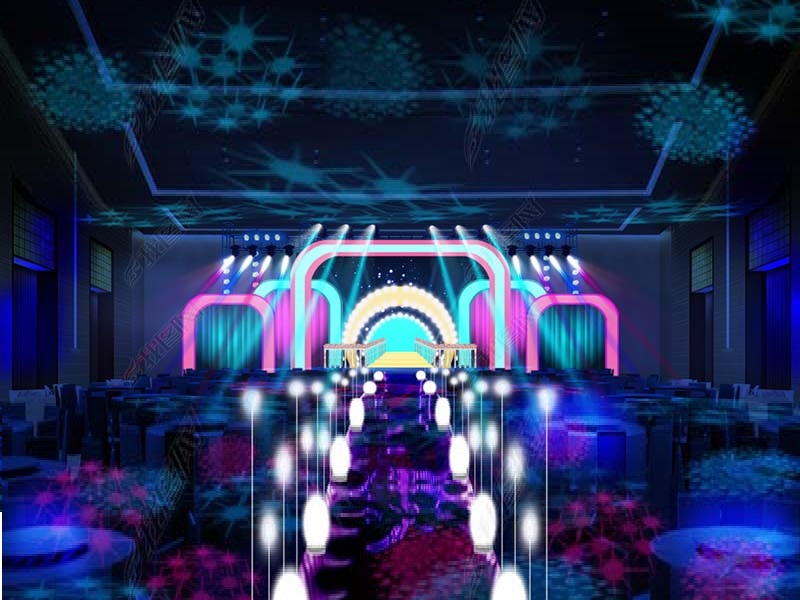 Dekorasi lampu panggung pernikahan barat terbaru untuk dekorasi panggung pernikahan yang indah